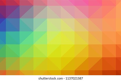 Light Multicolor vector triangle mosaic cover. Glitter abstract illustration with an elegant triangles. New template for your brand book.