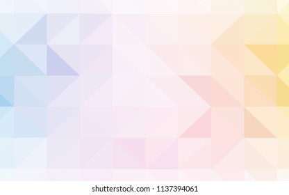 Light Multicolor vector triangle mosaic cover. A completely new color illustration in a polygonal style. Completely new template for your banner.