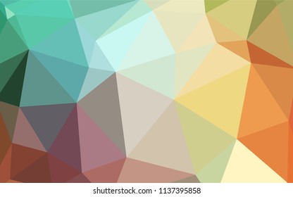Light Multicolor vector triangle mosaic texture. Modern abstract illustration with triangles. A completely new design for your leaflet.