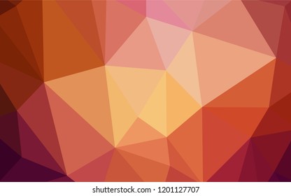 Light Multicolor vector triangle mosaic cover. Creative illustration in halftone style with triangles. Pattern for a brand book's backdrop.