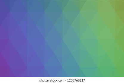 Light Multicolor vector triangle mosaic texture. Shining colorful illustration with triangles. Best triangular design for your business.