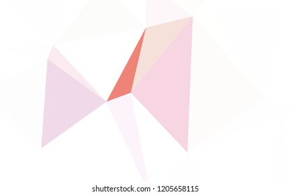 Light Multicolor vector triangle mosaic texture. Elegant bright polygonal illustration with gradient. New template for your brand book.