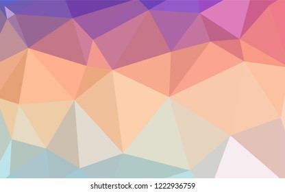 Light Multicolor vector triangle mosaic texture. A completely new color illustration in a polygonal style. Pattern for a brand book's backdrop.