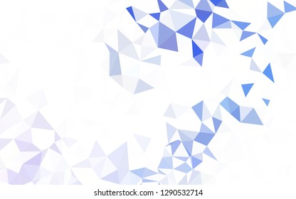 Light Multicolor vector triangle mosaic texture. Triangular geometric sample with gradient.  Pattern for a brand book's backdrop.