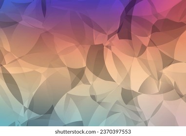 Light Multicolor vector triangle mosaic background. Colorful abstract illustration with triangles. New template for your brand book.