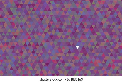 Light Multicolor vector triangle mosaic pattern. Geometric illustration in Origami style with gradient.  A new texture for your design.