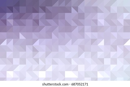 Light Multicolor vector triangle mosaic template. Colorful abstract illustration with gradient. The elegant pattern can be used as part of a brand book.