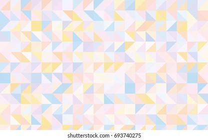 Light Multicolor vector triangle mosaic background. Glitter abstract illustration with an elegant design. The template can be used as a background for cell phones.