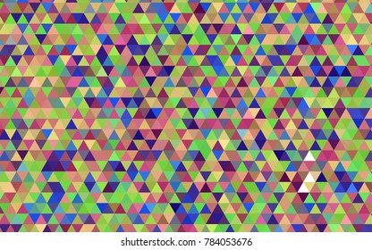 Light Multicolor vector triangle mosaic background. Colorful illustration in abstract style with gradient. The textured pattern can be used for background.