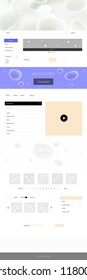 Light Multicolor vector ui kit with bubble shapes. Colorful abstract illustration with gradient lines. Modern template for your landing page.