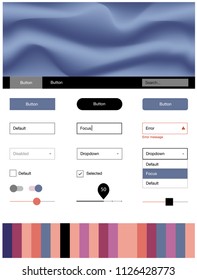 Light Multicolor vector wireframe kit with abstract circles. Shining curly illustration in marble style with gradient. Beautiful layout for websites, landing pages.