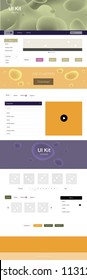 Light Multicolor vector wireframe kit with abstract circles. Elegant bright illustration with gradient  in memphis style. This template you can use for websites.