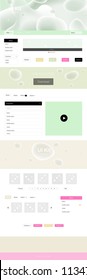 Light Multicolor vector wireframe kit with abstract circles. Modern gradient abstract illustration with bandy lines. Modern template for your landing page.