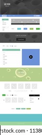 Light Multicolor vector wireframe kit with abstract circles. Creative illustration in halftone marble style with gradient. This template you can use for websites.
