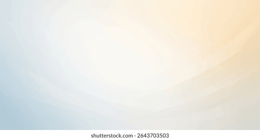 Gradientes brancos naturais claros de azul e ouro suave sobre um fundo vetorial abstrato