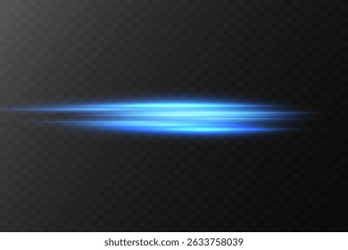 Light neon laser beam effect.Abstract effect of high-speed movement of light, light lines.Vector illustration.EPS 10.