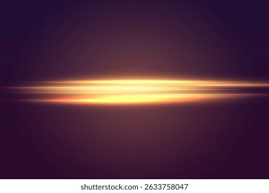 Efeito de feixe de laser de neon de luz.Efeito abstrato do movimento de alta velocidade da luz, linhas de luz.Ilustração vetorial.EPS 10.