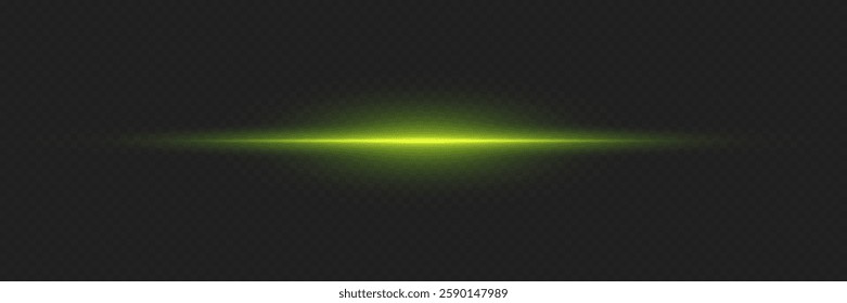 Light neon line effect. A flash of light and glare.