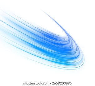 Linhas de luz e néon em um fundo futurista abstrato. Brilho digital dinâmico com efeitos de movimento e traços cósmicos.