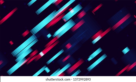 Light Neon Seamless Cover Background with Sport Speed lines. Futuristic Dynamic Texture. Sporty Pattern with Neon Stripes. Digital Cover Background.