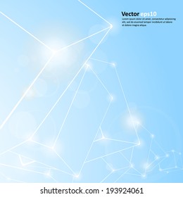 Light neutral abstract background with cubes. Vector.