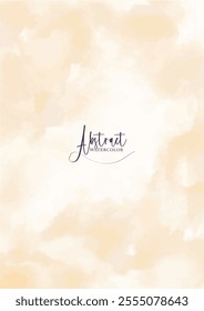 Light neutral watercolor abstract background vector