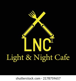Light and night café logo design 