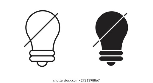 Conjunto de concepto de icono de luz. Colección de íconos simple