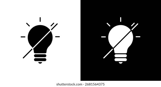 Símbolo de luz apagada para Plantillas, Diseños web e infografías