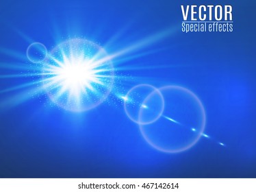 LIGHT ON A BLUE 