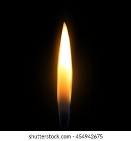 Light on dark background. Symbol of grief and mourning. Vector illustration