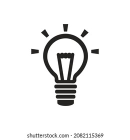 light on icon illustration, idea, idea, leader.