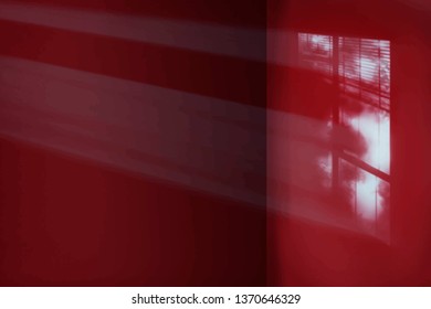 Light on a red wall background vector