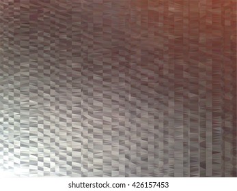 Light on silver steel triangle abstract background