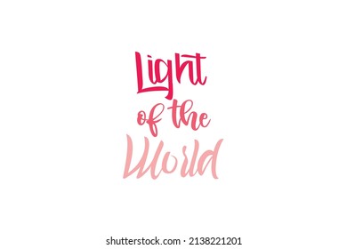 Luz sobre las citas del mundo. Concepto de tipografía de vectores creativos