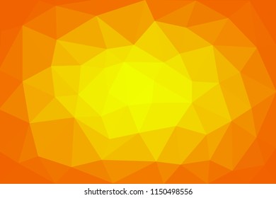 Light Orange abstract mosaic background Low poly. New geometric pattern. Vector eps 10.