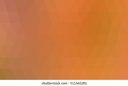 Light orange abstract mosaic background. Creative geometric illustration in Origami style with gradient. Triangular pattern for your business design.