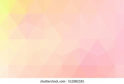 Light orange abstract mosaic background. Modern geometrical abstract illustration with gradient. The template can be used as a background for cell phones.