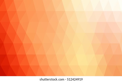 Light orange abstract mosaic background. Glitter abstract illustration with an elegant design. Brand-new design for your business.