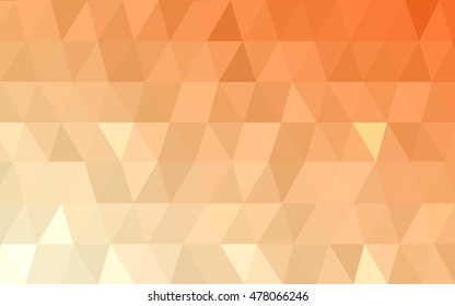 Light orange abstract mosaic template. A vague abstract illustration with gradient. Brand-new style for your business design.