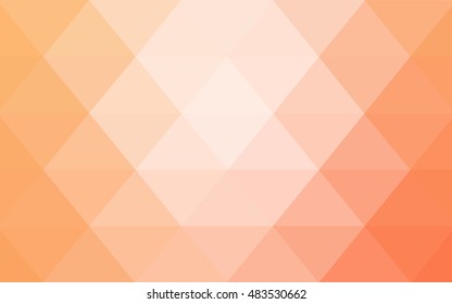 Light orange abstract mosaic template. Glitter abstract illustration with an elegant design. The polygonal design can be used for your web site.