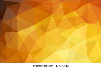 Light orange abstract mosaic template. Colorful abstract illustration with gradient. The completely new template can be used for your brand book.