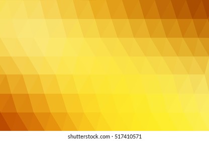 Light orange abstract mosaic template. Shining illustration, which consist of triangles. The template can be used as a background for cell phones.