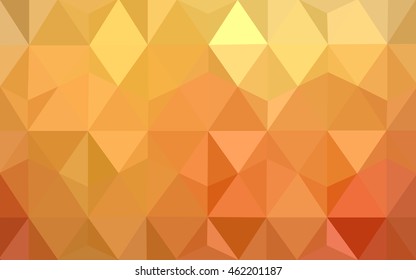 Light orange abstract polygonal background. Creative geometric illustration in Origami style with gradient. A completely new template for your business design.