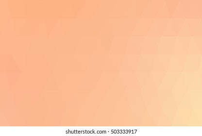 Light orange abstract polygonal background. Modern geometrical abstract illustration with gradient. Triangular pattern for your business design.