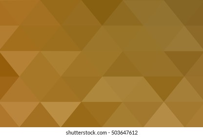 Light orange abstract polygonal background. Colorful abstract illustration with gradient. A completely new design for your business.
