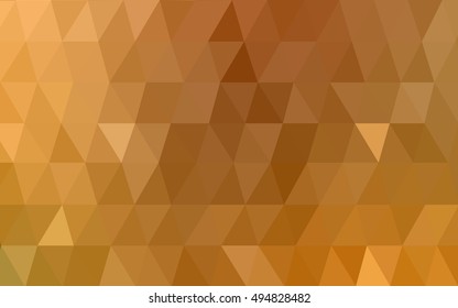 Light orange abstract polygonal template. Brand-new colored illustration in blurry style with gradient. The elegant pattern can be used as part of a brand book.