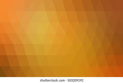 Light orange abstract polygonal template. An elegant bright illustration with gradient. The template can be used as a background for cell phones.