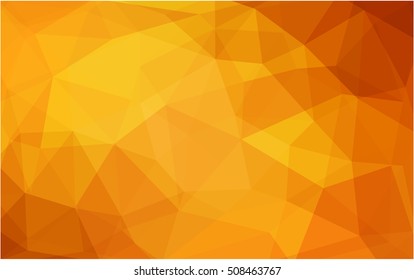 Light orange abstract polygonal template. Glitter abstract illustration with an elegant design. The template can be used as a background for cell phones.