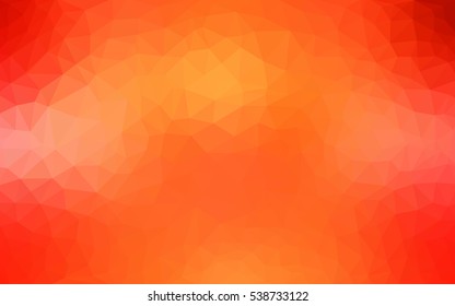 Light Orange abstract textured polygonal background. Vector blurry triangle design. Pattern can be used for background.